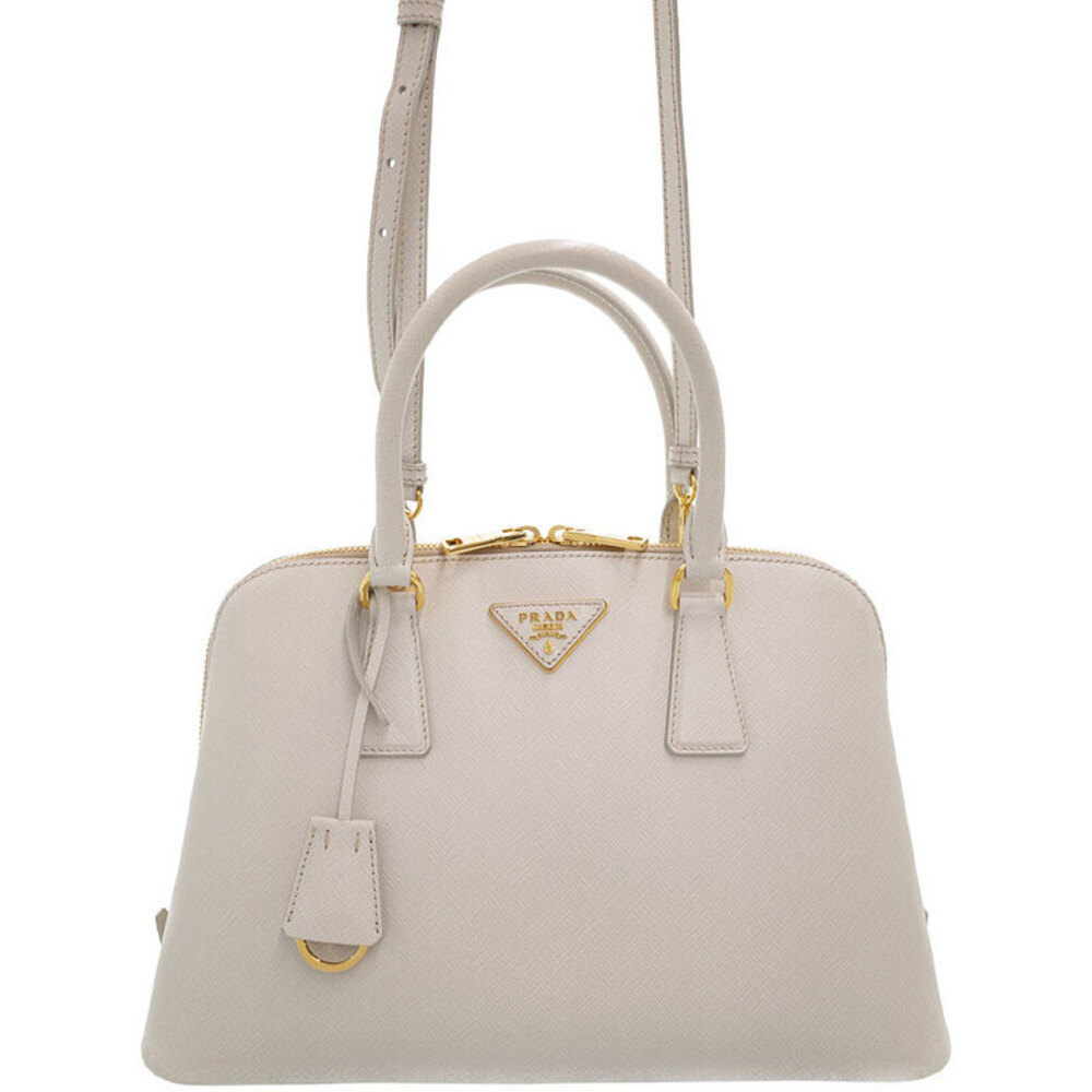 Prada Promenade bag Saffiano leather White Cream